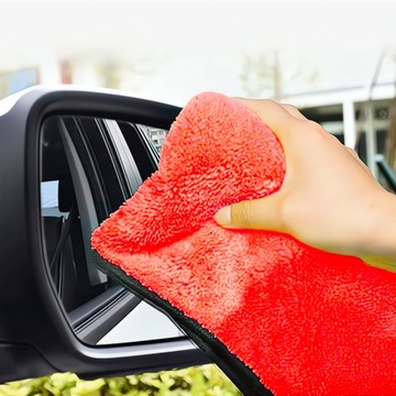 Пушистое автомобильное полотенце из микрофибры для сушки краски, 90х60 см