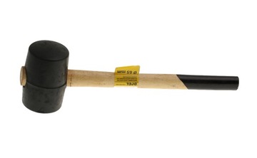 MŁOTEK GUMOWY 65 mm DREWNIANA RĄCZKA BRUKARSKI