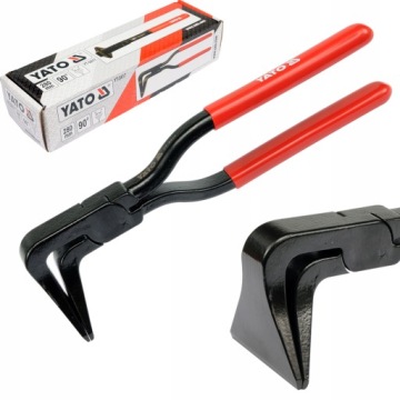 ЩИПЦЫ YATO ДЛЯ ГИБКИ ВЕРХНЕГО МЕТАЛЛА КРОВЕЛЬНЫЕ ЩИПЦЫ ИЗОГНУТЫЕ 90° 280 мм