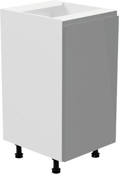 ASPEN D40 P szafka dolna biały mat / szary połysk