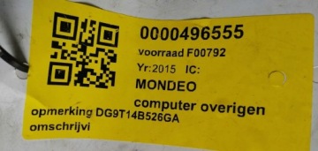 DG9T-14B526-GA, MONDEO MK5 modul START STOP DG9T-14B526-GA | thumb 1