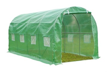 ФОЛЬГОВЫЙ ТУННЕЛЬ садовая пленочная теплица 4х2,5х2м стелеарз + пленка ЗЕЛЕНАЯ