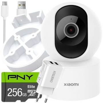 KAMERA XIAOMI IP + KARTA 256GB + ZASILACZ + UCHWYT