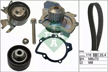 INA 530055831 комплект ГРМ + помпа FORD FOCUS KUGA C-MAX MONDEO IV SMAX