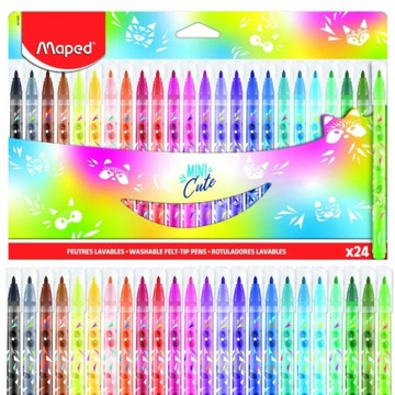 Mini flamastry Maped Cute 24 kolory