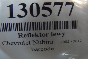 CHEVROLET NUBIRA SVĚTLOMET LEVÝ