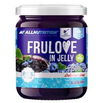 ALLNUTRITION FRULOVE IN JELLY BLUEBERRY 500G DŻEM BEZ CUKRU FRUŻELINA FIT
