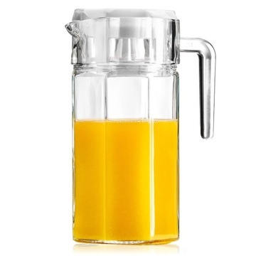 SZKLANY DZBANEK NA NAPOJE SOK LEMONIADĘ Z POKRYWKĄ 1,5L 139289