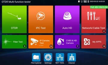 ТЕСТЕР CCTV Touch IPS 5,4 дюйма OTDR test 1310/1550
