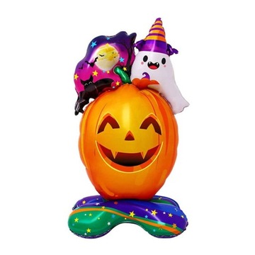 BALONY STOJĄCY DYNIA Z DUSZKEIM HALLOWEEN 58X115CM