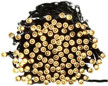 LAMPKI CHOINKOWE 200 LED SZNUR Z PILOTEM
