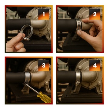 10x Opaska Zaciskowa METALOWA 16-27 Cybant Obejma Ślimakowa SKRĘCANA Sta GR