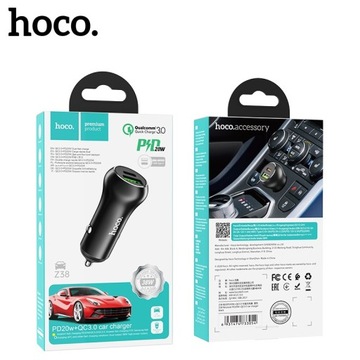 Автомобильное зарядное устройство hoco Z38 Type-C PD20W QC3.0