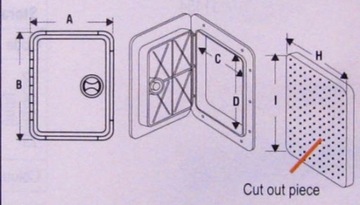 БОЛЬШАЯ ПРЯМОУГОЛЬНАЯ ЗАКРЫТКА 08350