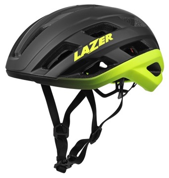 Kask rowerowy Lazer Strada KinetiCore Matte Dark Grey Flash Yellow L