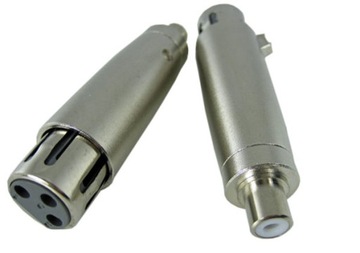 adapter gniazdo RCA chinch / gniazdo 3 pin XLR