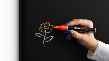 Доска меловая черная 70х50 см, деревянная рама, ЧЕРНЫЙ ЭКО