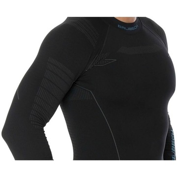 Черная термоактивная мотоциклетная футболка Brubeck XL