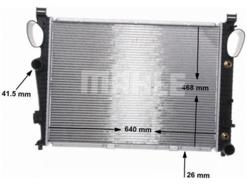 CHLADIČ MERCEDES TŘÍDA S W221 3.5 W220 2.8-3.7
