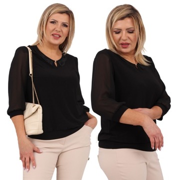 ZJAWISKOWA BLUZKA KOBIECA ELEGANCKI STYL L