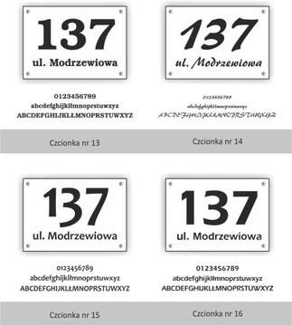 Tabliczka adresowa 3D Numer domu Aluminium 21x30cm