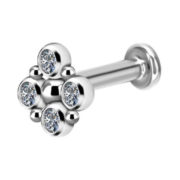 TYTAN labret 1,2x6 ozdoba odkręcana cluster m18