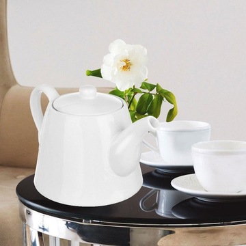 ФАРФОРОВЫЙ белый настольный кувшин для кофе, чая, трав, настоев, напитков, 2л.