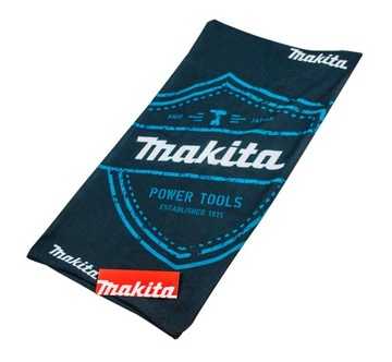 Szal-komin maseczka czarna z grafiką MAKITA R-0342