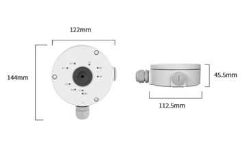 Reolink B10 B10W Распределительная коробка для цилиндрических камер, белый | реолинк