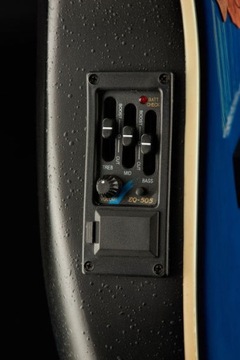 Gitara e-akustyczna Harley Benton HBO-850 Blue