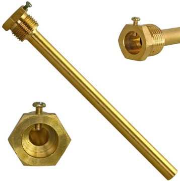 Латунная крышка датчика. Капилляр 1/2