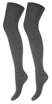 Гладкие длинные женские носки выше колена MILENA 37-41