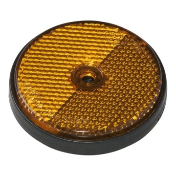 ODBLASK 59mm okrągły żółty fi59 na śrubę