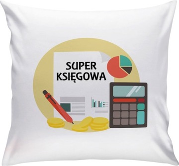 PODUSZKA PREZENT DZIEŃ NAUCZYCIELA KSIĘGOWA N65ż
