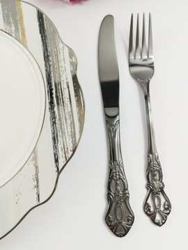 Sztućce BLACK King Zestaw 24 Tgl. Y216