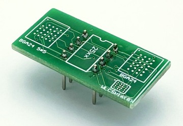 Adapter 2x BGA24 + WLCSP16(8) -> DIP8 simple
