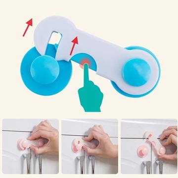 9x ЗАМОК ДЛЯ ЗАЩИТЫ ДЕТЕЙ C2 ДЛЯ МЕБЕЛИ, ШКАФОВ, ДВЕРЕЙ