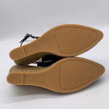 Buty damskie espadryle na koturnie VISCATA Palomera Canvas Navy rozm 40