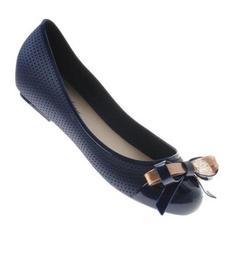 BUTY GUMOWE BALERINKI MELISKI Z KOKARDKĄ 8907 37