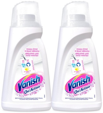 Zestaw Vanish Oxi Action White Odplamiacz do białych tkanin 2 x 1 L