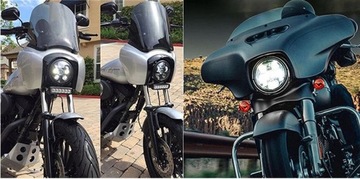 Светодиодная вставка 5,75 дюйма для кастомных ламп Harley Honda