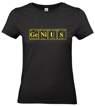 Koszulka GENIUS PERIODIC chemia Pierwiastki r. M