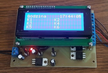 Programator 24 Czasowy 6 Kanałów do Podlewania 24v