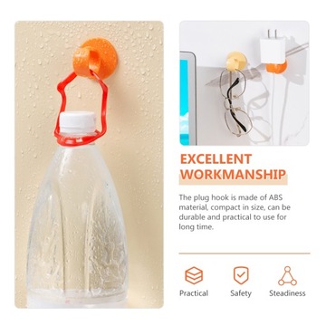 8 самоклеящихся крючков для вилки питания для прокладки кабелей