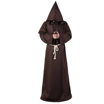 STRÓJ MNICH MNICHA ZAKONNIKA KSIĘDZA BRĄZOWY xl