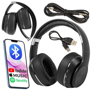 SŁUCHAWKI GAMINGOWE BEZPRZEWODOWE NAUSZNE BLUETOOTH 5.3 ANC MIKROFON USB-C