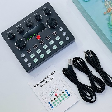 ВНЕШНЯЯ ЗВУКОВАЯ КАРТА USB DJ ЗВУКОВАЯ МИКШЕРНАЯ КОНСОЛЬ