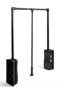 PANTOGRAF DRĄŻEK DO SZAFY ATM 45-60 cm 13kg CZARNY MIĘKKI DOMYK