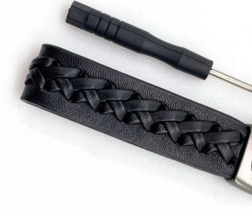 Металлический кожаный автомобильный брелок Opel