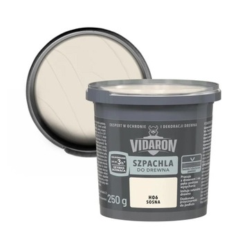 Szpachla do drewna VIDARON 250 gram, akrylowa, SOSNA H06